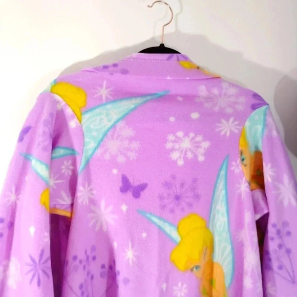 Disney Fairies Tinkerbell Snuggler Robe Blanket with Arms Fairy Tink Cozy - Picture 11 of 17